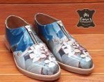 Zapato Margarita Floreado Azul - Imagen 2