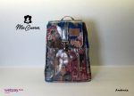 Mochila Modelo "Antonia" Flor Azul