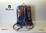 Mochila Modelo "Antonia" Flor Azul - Imagen 2