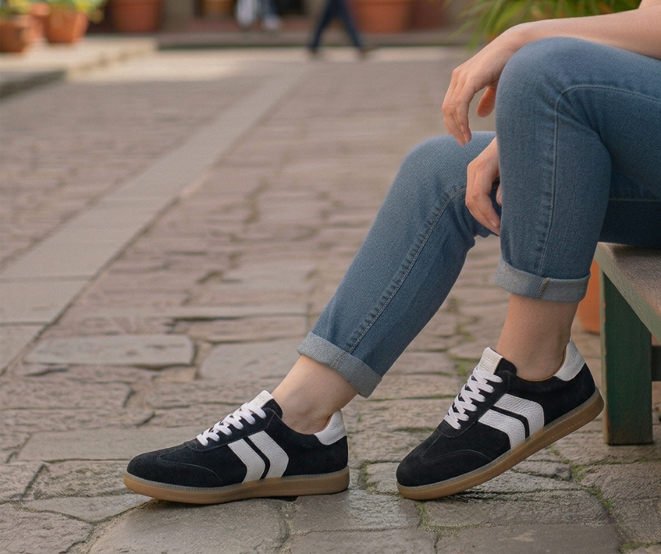 17 Zapatilla Monse Renobuck Negro - Imagen 1